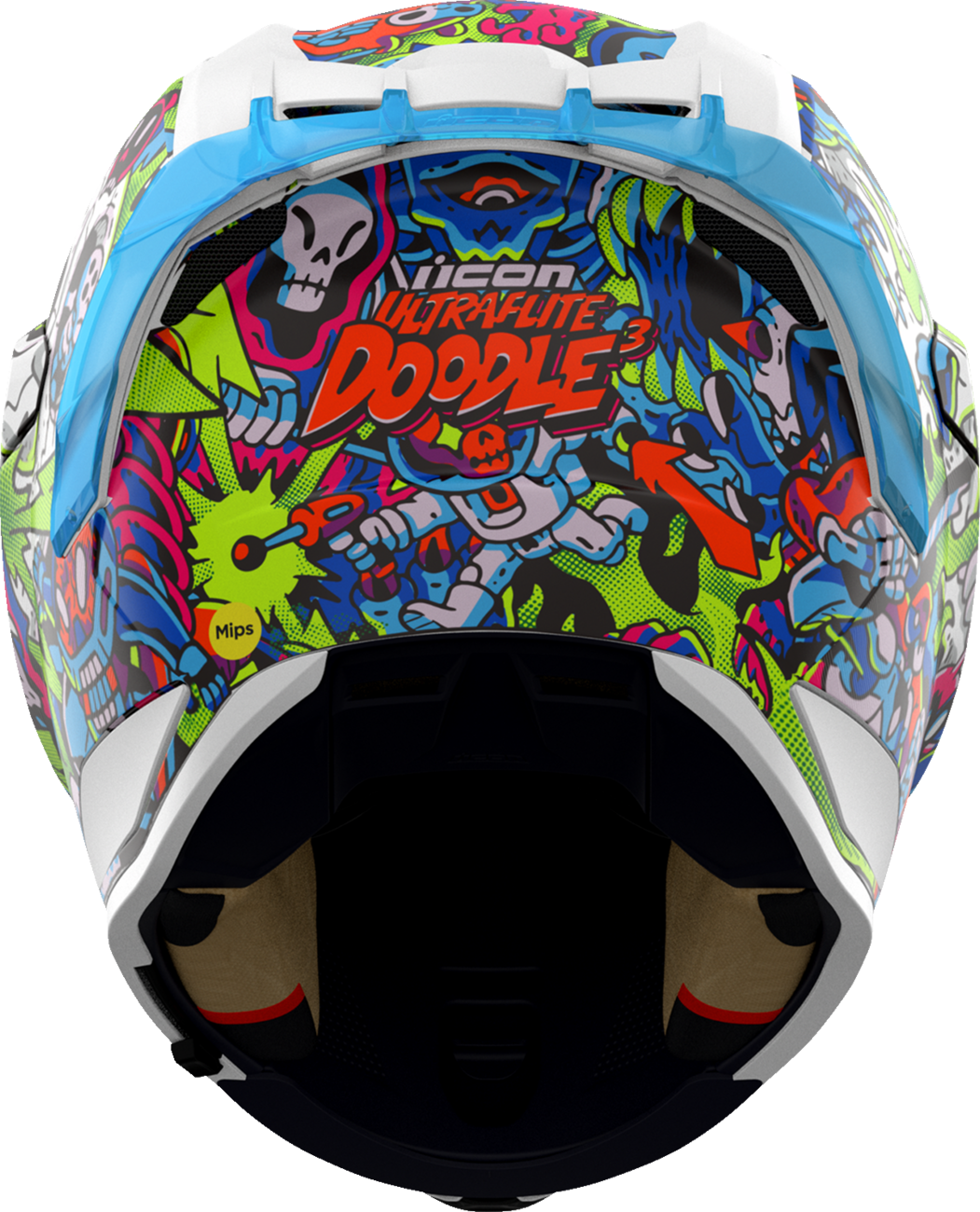 ICON Ultraflite Helmet - Doodle 3 - MIPS® - Blue - Large 0101-18064