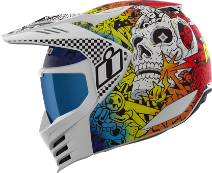 ICON Elsinore™ Helmet - Doodle 3 - White - XL 0104-3441