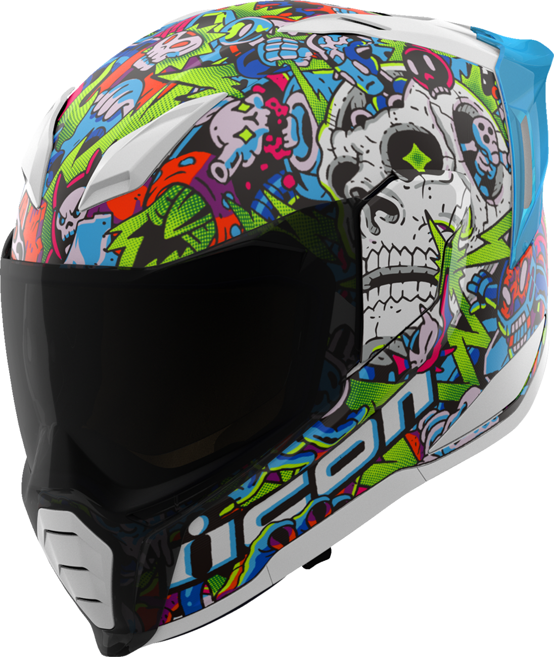 ICON Ultraflite Helmet - Doodle 3 - MIPS® - Blue - Small 0101-17979