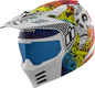 ICON Elsinore™ Helmet - Doodle 3 - White - Large 0104-3440