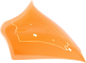 KLOCK WERKS Ice Flare® Windshield - 8" - Orange Ice - '23-'25 FLTRX KWW-01-0751