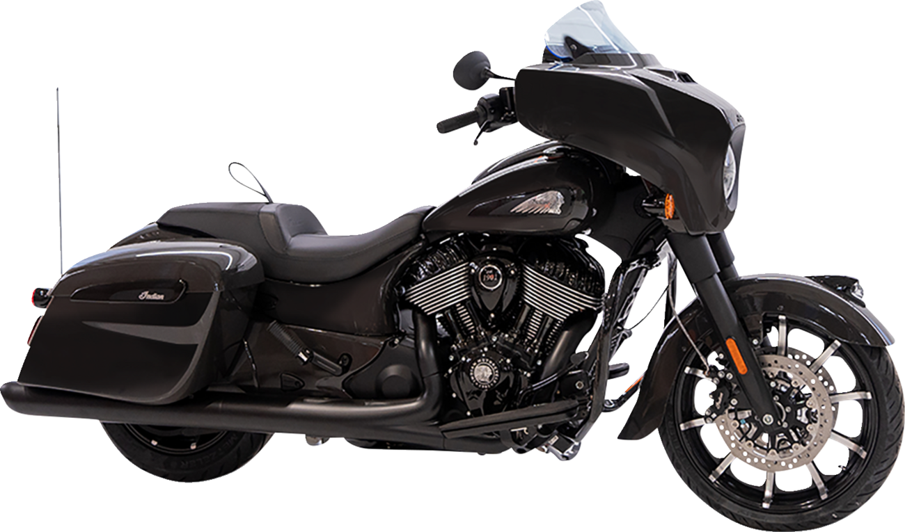 KLOCK WERKS Ice Flare® Windshield - 10" - Blue Ice - '14-'26 Indian KWW-04-0635