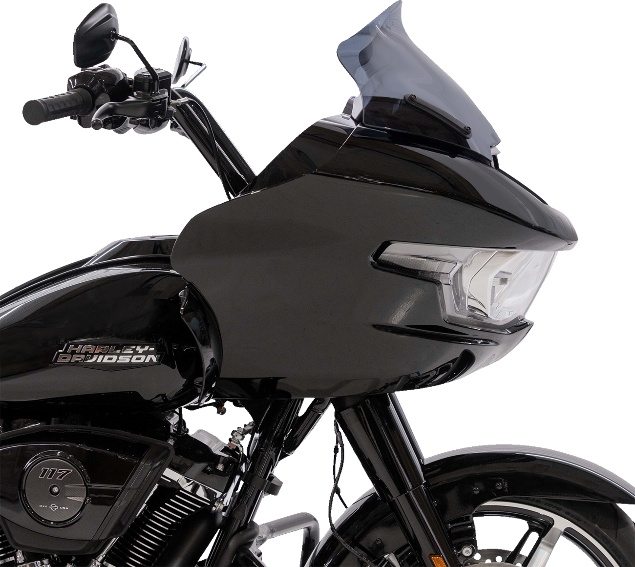 KLOCK WERKS Sport Flare® Windshield - 11" - Dark Smoke - FLTRX KWW-01-0735-DS