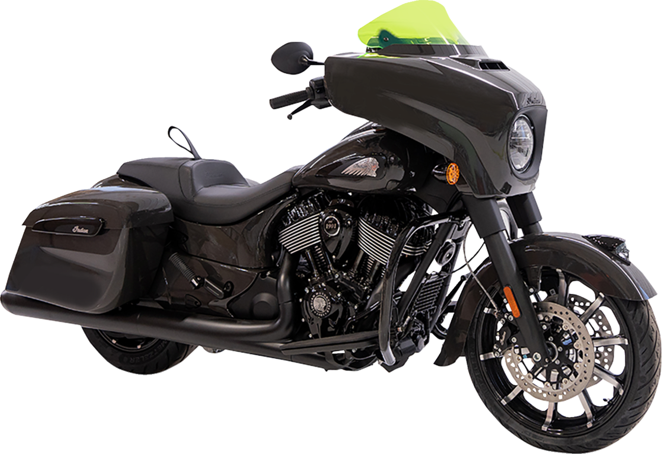KLOCK WERKS Ice Flare® Windshield - 10" - Green Ice - '14-'26 Indian KWW-04-0634