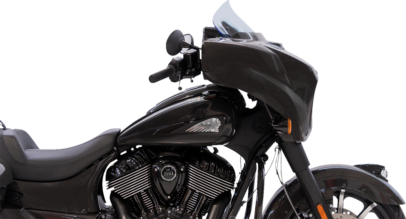KLOCK WERKS Ice Flare® Windshield - 10" - Blue Ice - '14-'26 Indian KWW-04-0635