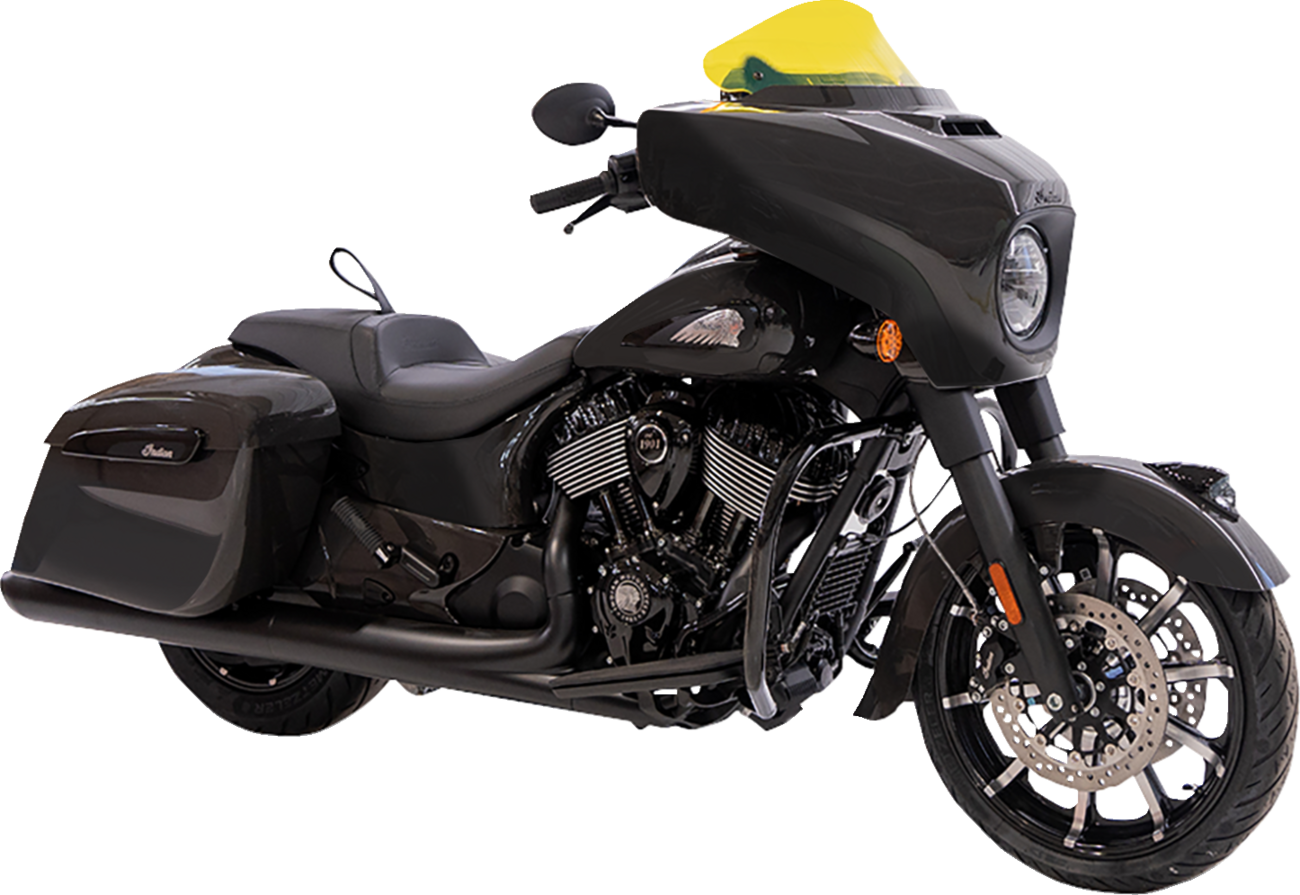 KLOCK WERKS Ice Flare® Windshield - 10" - Yellow Ice - '14-'26 Indian KWW-04-0633