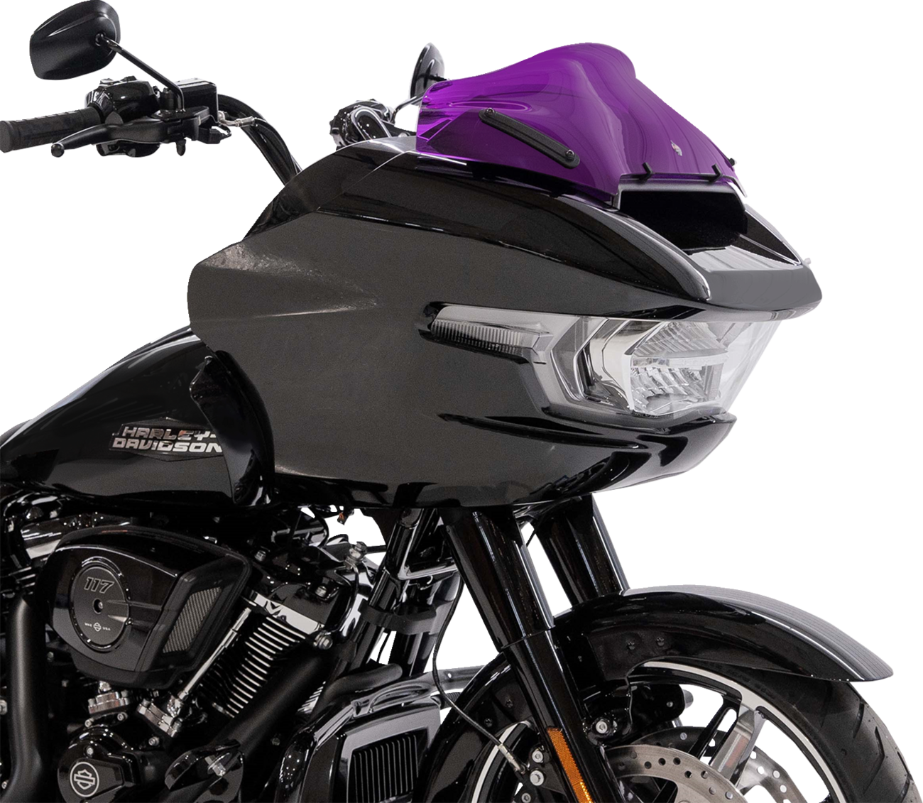 KLOCK WERKS Kolor Flare® Windshield - 8" - Purple - '23-'25 FLTRX KWW-01-0760