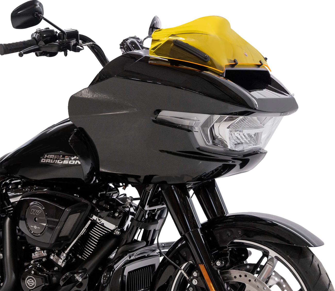 KLOCK WERKS Kolor Flare® Windshield - 8" - Yellow - '23-'25 FLTRX KWW-01-0757