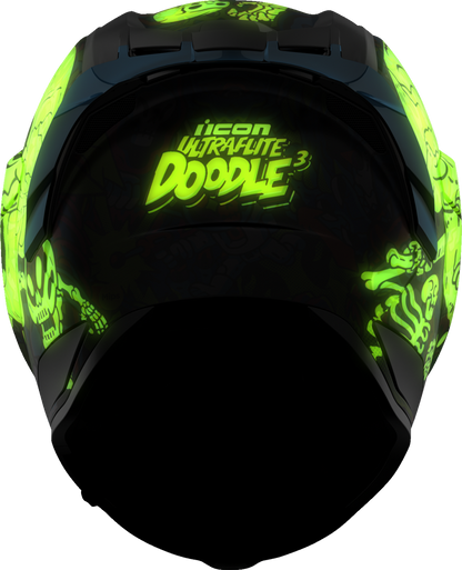 ICON Ultraflite Helmet - Doodle 3 - MIPS® - Blue - 2XL 0101-18066