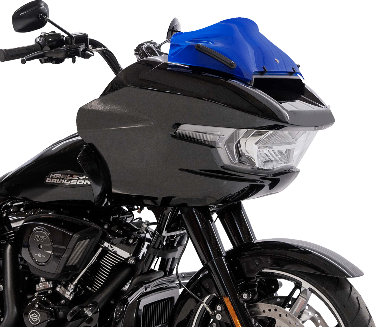 KLOCK WERKS Kolor Flare® Windshield - 8" - Blue - '23-'25 FLTRX KWW-01-0759