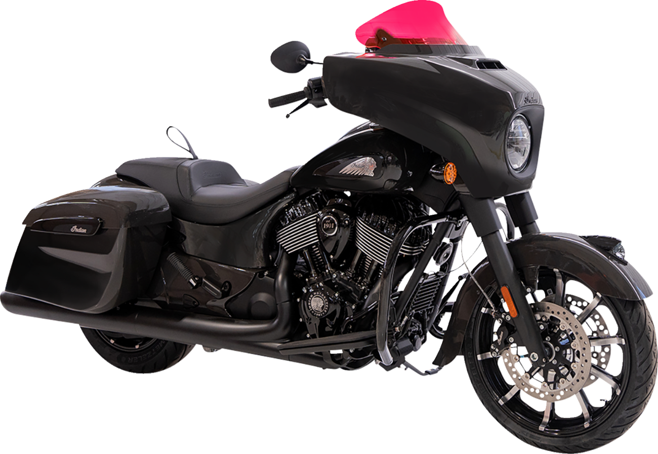 KLOCK WERKS Ice Flare® Windshield - 10" - Pink Ice - '14-'26 Indian KWW-04-0631