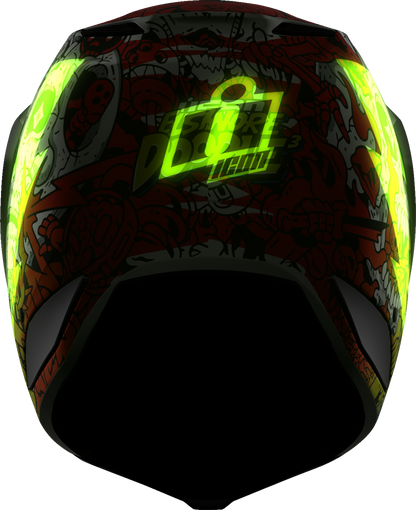 ICON Elsinore™ Helmet - Doodle 3 - White - 3XL 0104-3443