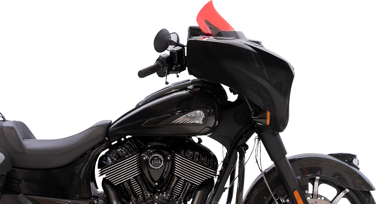 KLOCK WERKS Ice Flare® Windshield - 10" - Pink Ice - '14-'26 Indian KWW-04-0631