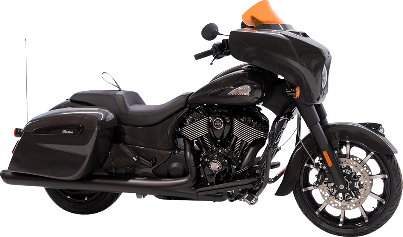 KLOCK WERKS Ice Flare® Windshield - 10" - Orange Ice - '14-'26 Indian KWW-04-0632