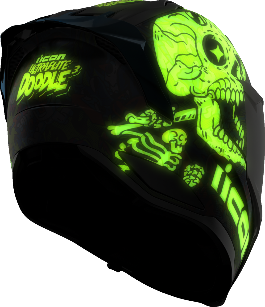 ICON Ultraflite Helmet - Doodle 3 - MIPS® - Blue - Medium 0101-18063
