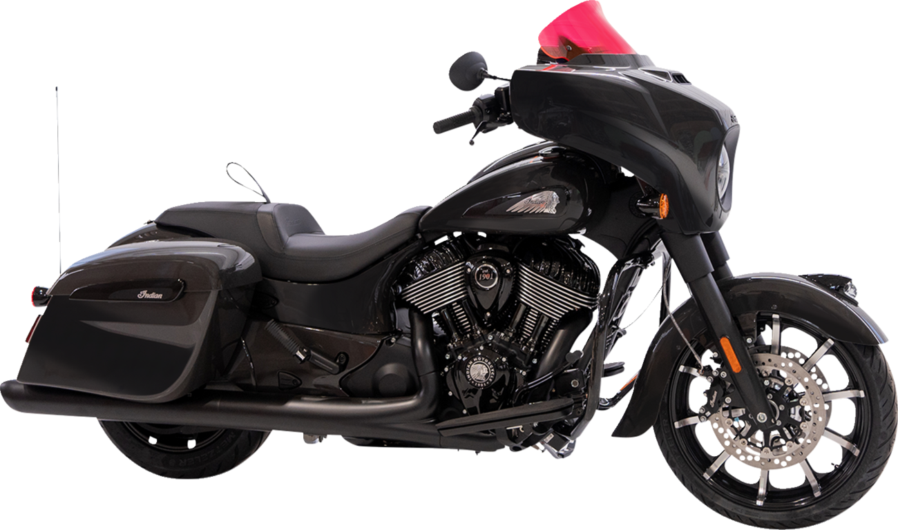 KLOCK WERKS Ice Flare® Windshield - 10" - Pink Ice - '14-'26 Indian KWW-04-0631