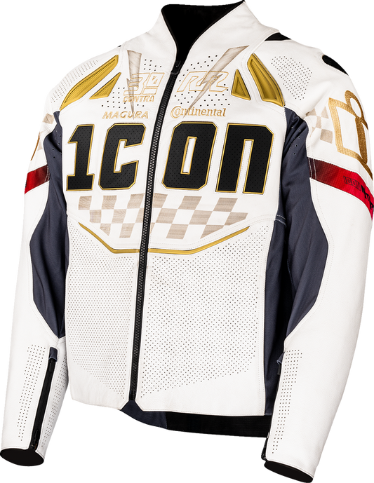 ICON Contra3™ Rizz Rizz Jacket - White - Small 2810-4300