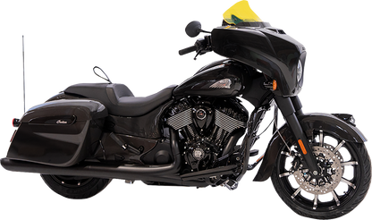 KLOCK WERKS Ice Flare® Windshield - 10" - Yellow Ice - '14-'26 Indian KWW-04-0633