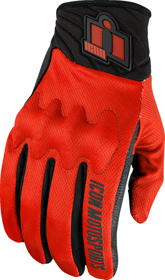 ICON Anthem3™ Gloves - Red - XL 3301-4872