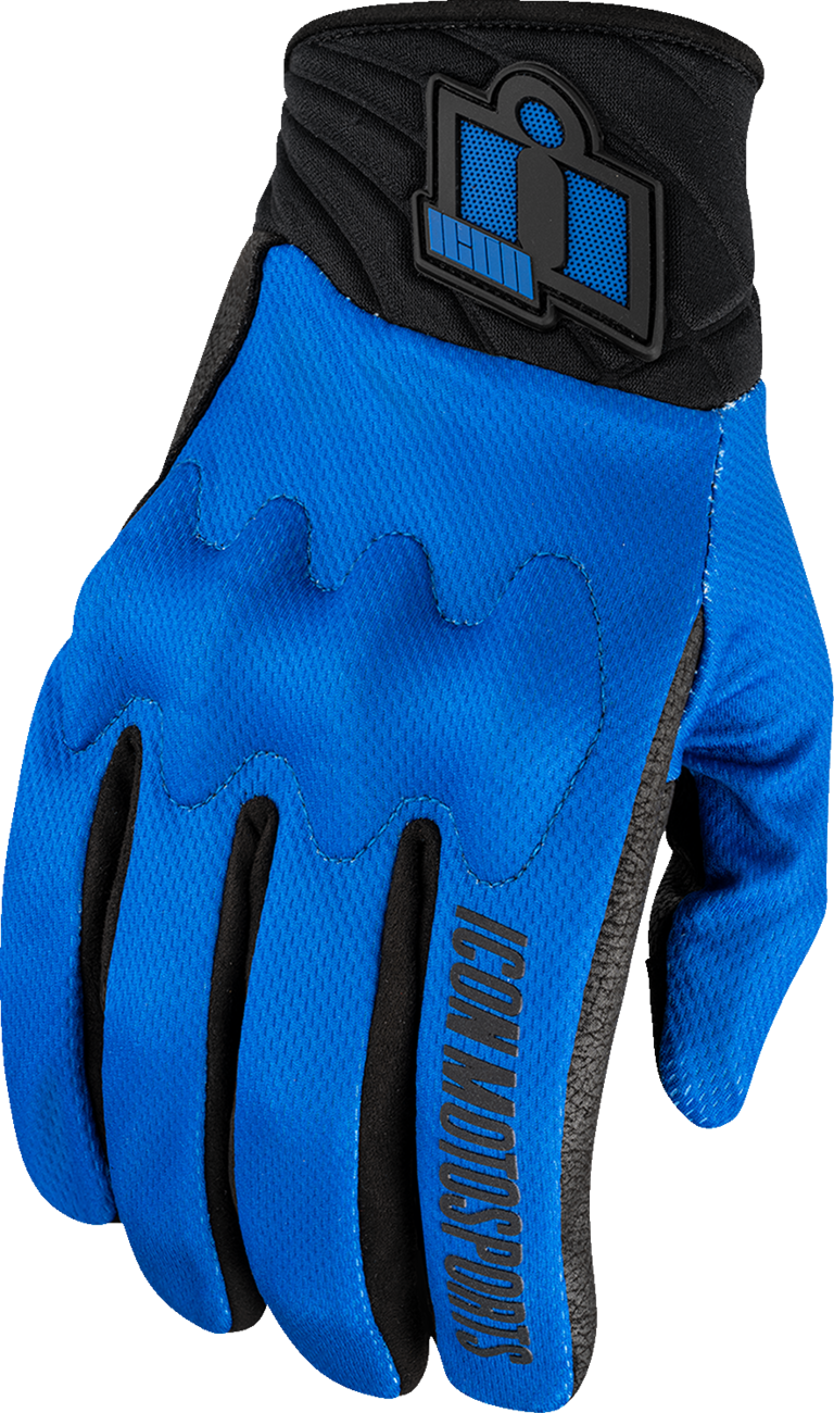 ICON Anthem3™ Gloves - Blue - Medium 3301-4876
