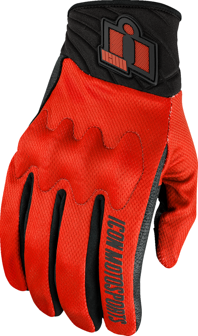 ICON Anthem3™ Gloves - Red - Small 3301-4869