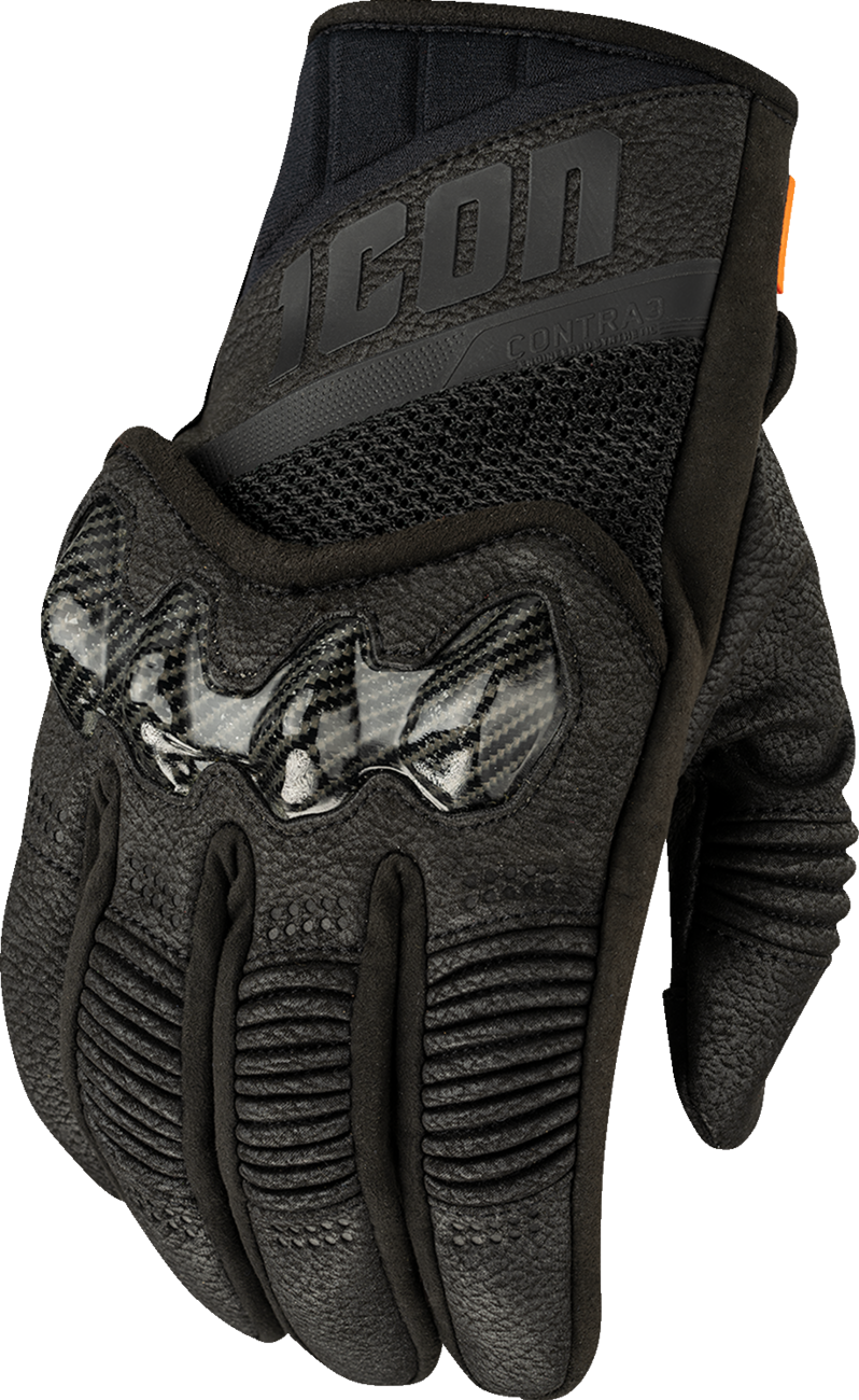 ICON Contra3™ Gloves - Black - Small 3301-4881