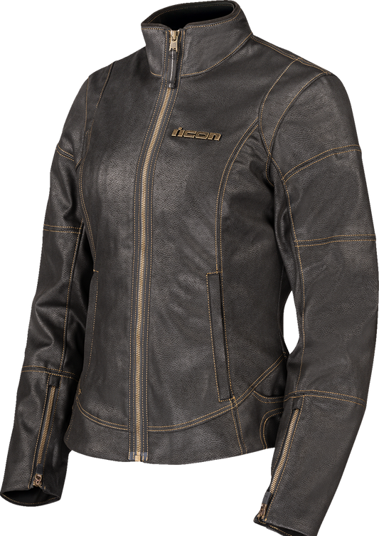 ICON Women's Tuscadero3™ Jacket - Black - Small 2822-1770