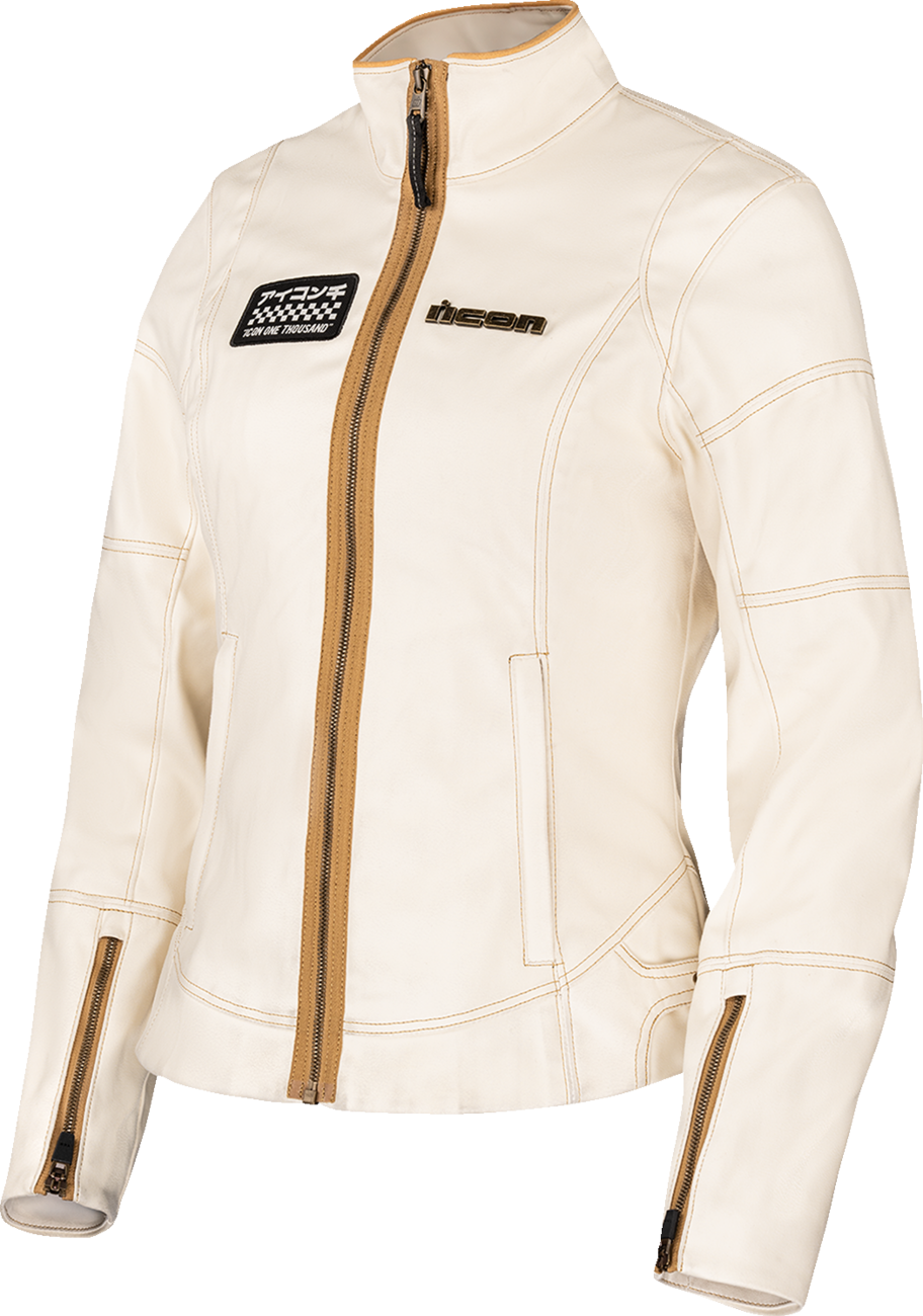 ICON Women's Tuscadero3™ Jacket - White - 2XL 2822-1780