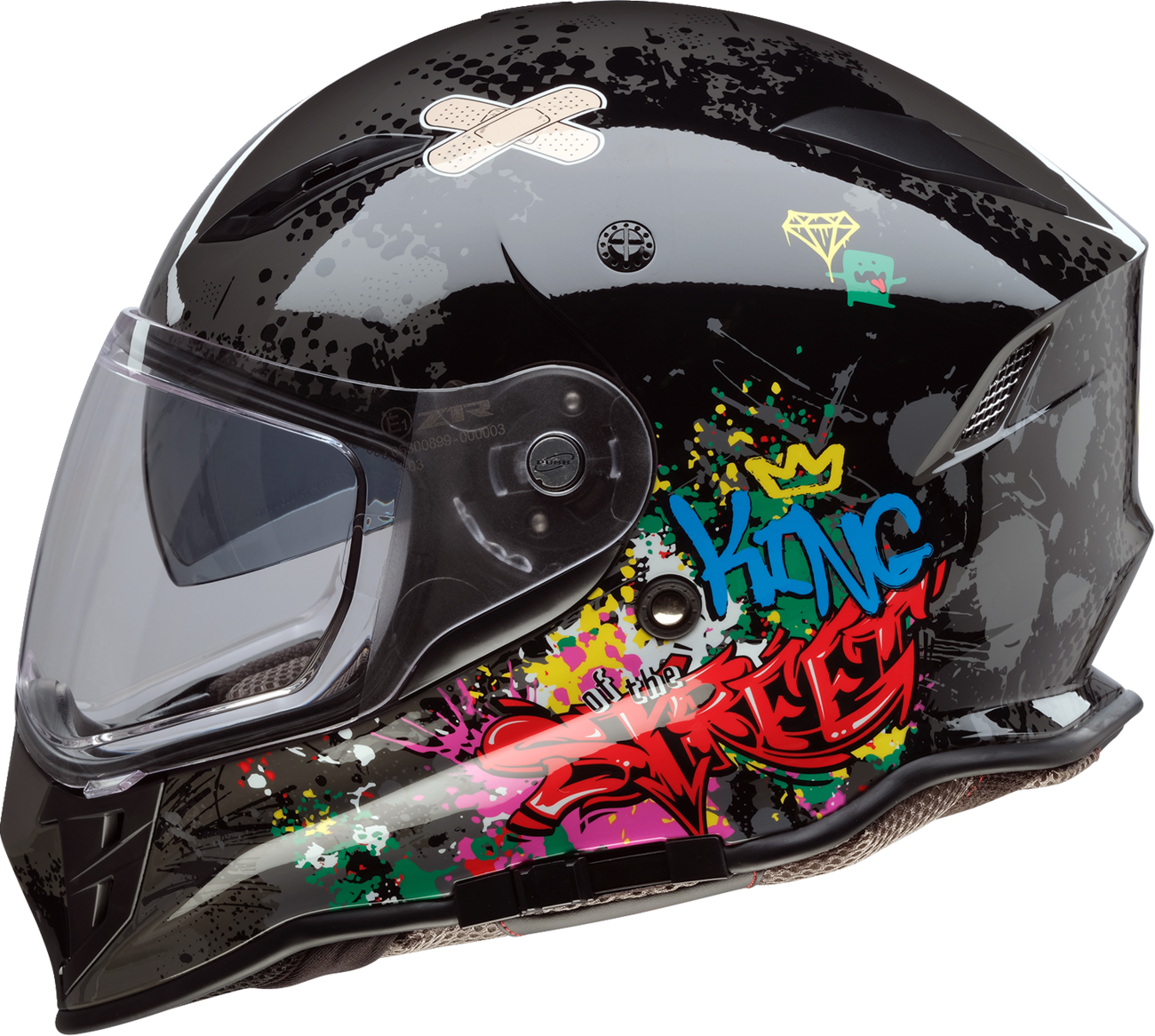 Z1R Nemesis Helmet - Distro - Gray - Medium 0101-17859