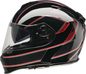 Z1R Warrant Helmet - Amplify - Black/Red - Small 0101-17892