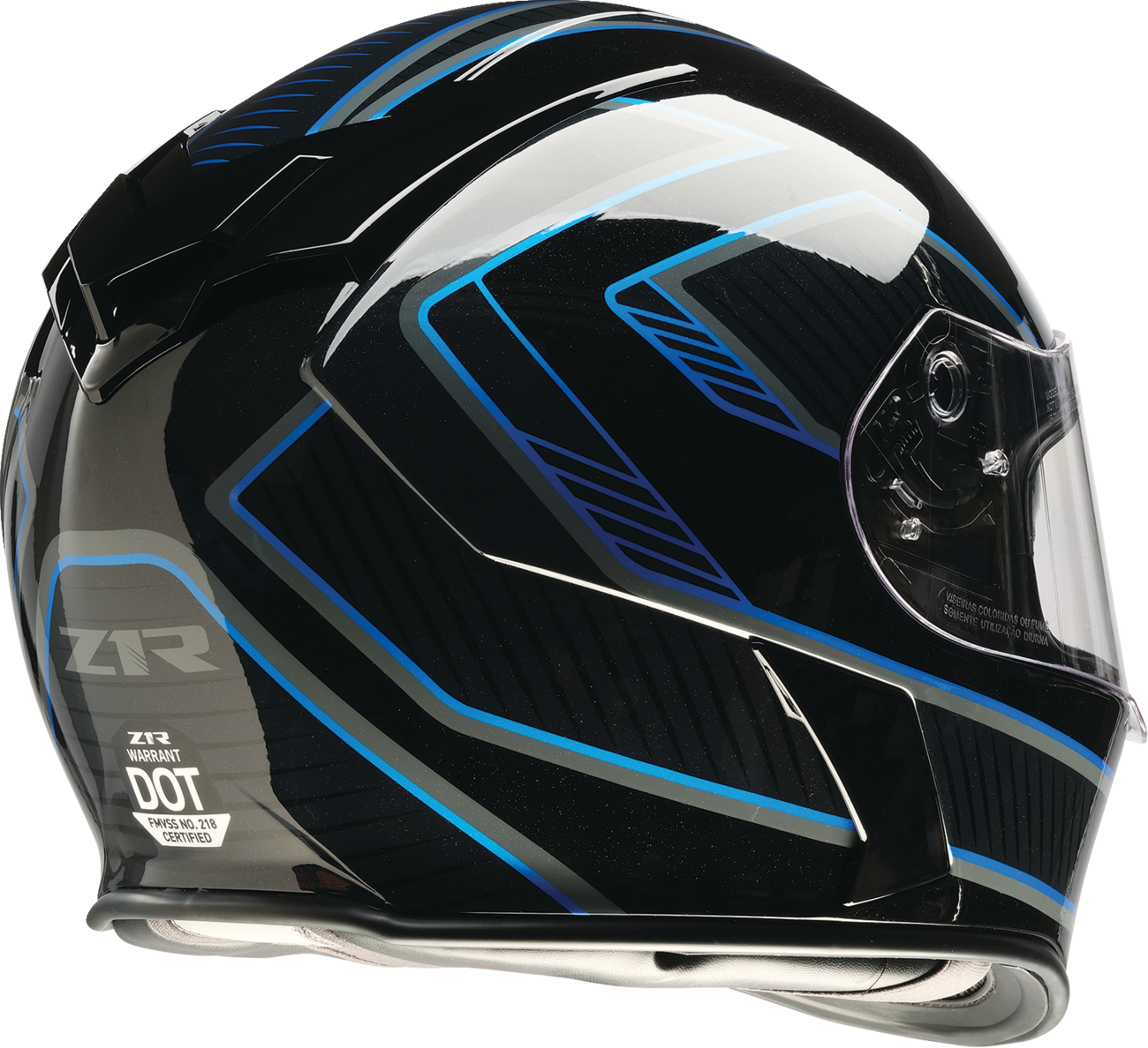 Z1R Warrant Helmet - Amplify - Black/Blue - Small 0101-17886
