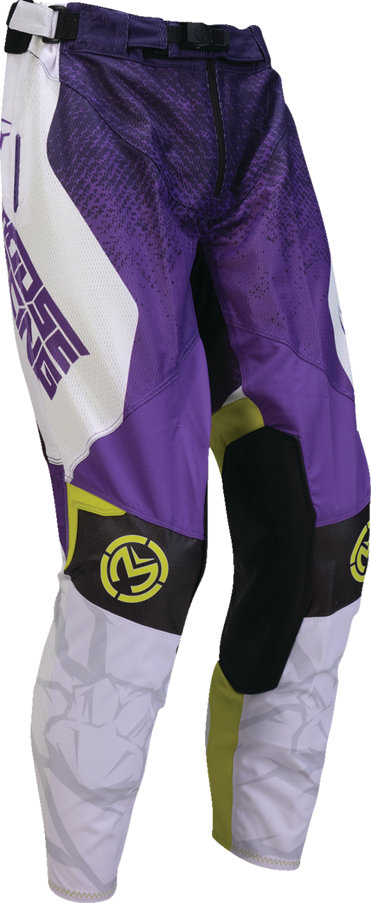 MOOSE OFFROAD Sahara Pants - Purple/Hi-Viz - US 26 Slim 2901-12080