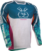 MOOSE OFFROAD Sahara Jersey - Teal/Orange/Pink - Large 2910-8341
