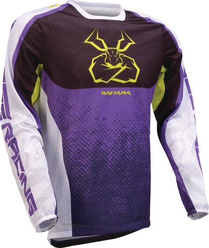 MOOSE OFFROAD Sahara Jersey - Purple/Hi-Viz - Small 2910-8346