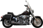 BASSANI XHAUST 2-into-1 Ripper Exhaust System - Short - Stainless - Twin Cam Softails 1S6SS