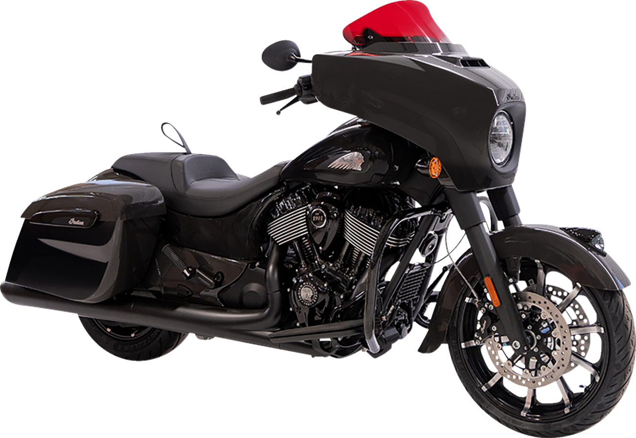 KLOCK WERKS Kolor Flare® Windshield - 10" - Red - '14-'26 Indian KWW-04-0636