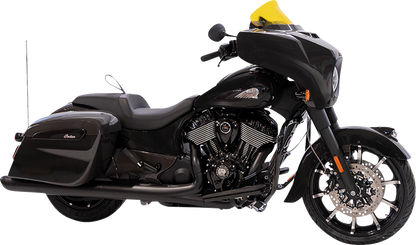 KLOCK WERKS Kolor Flare® Windshield - 10" - Yellow - '14-'26 Indian KWW-04-0638