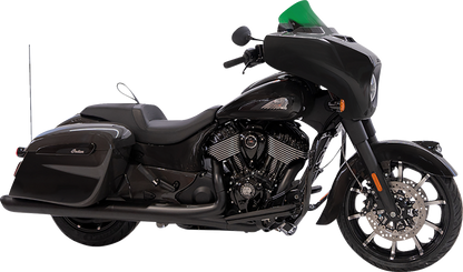 KLOCK WERKS Kolor Flare® Windshield - 10" - Green - '14-'26 Indian KWW-04-0639