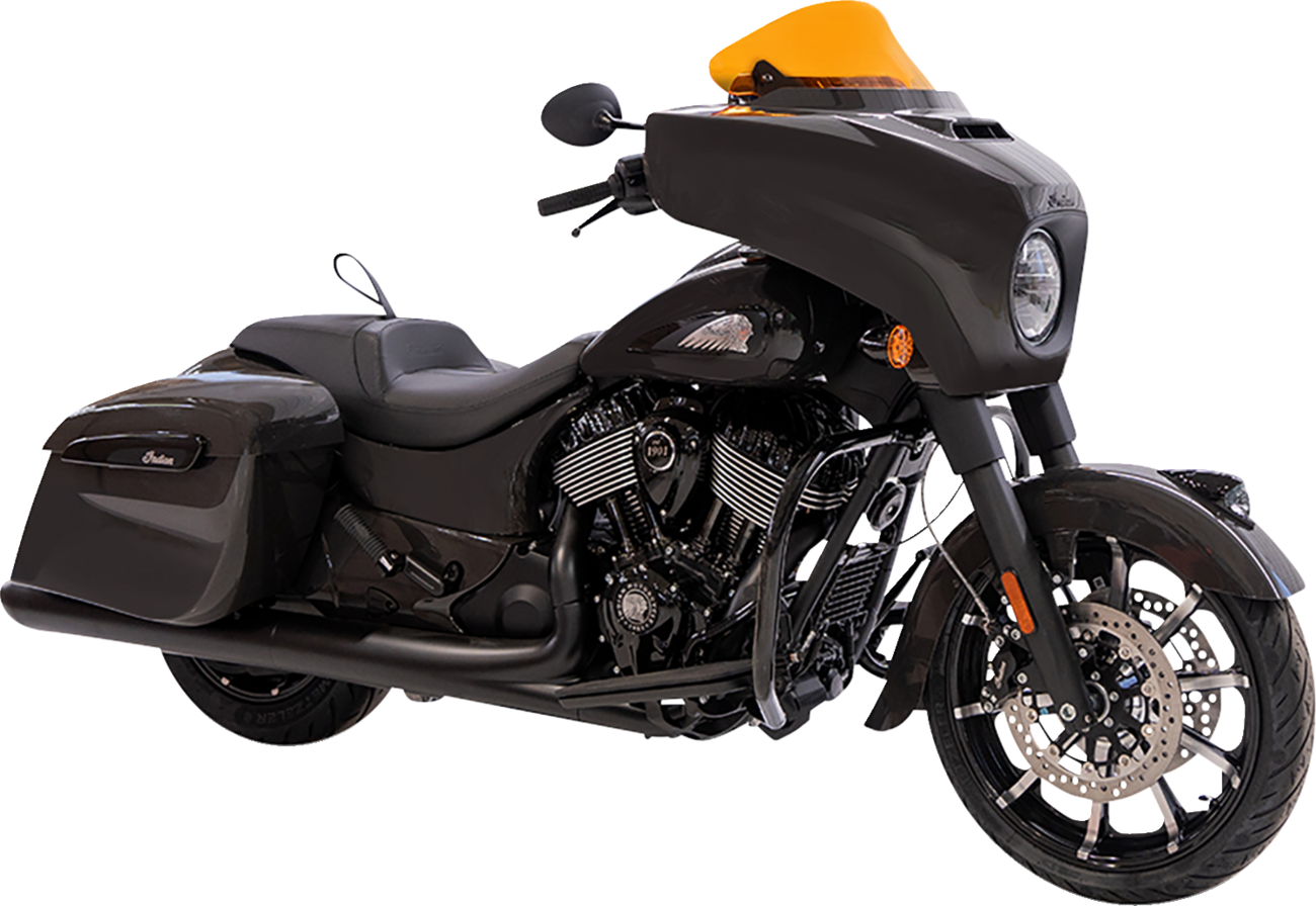 KLOCK WERKS Kolor Flare® Windshield - 10" - Orange - '14-'26 Indian KWW-04-0637