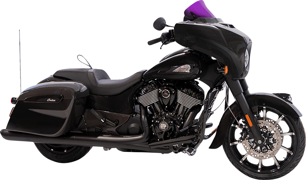 KLOCK WERKS Kolor Flare® Windshield - 10" - Purple - '14-'26 Indian KWW-04-0641