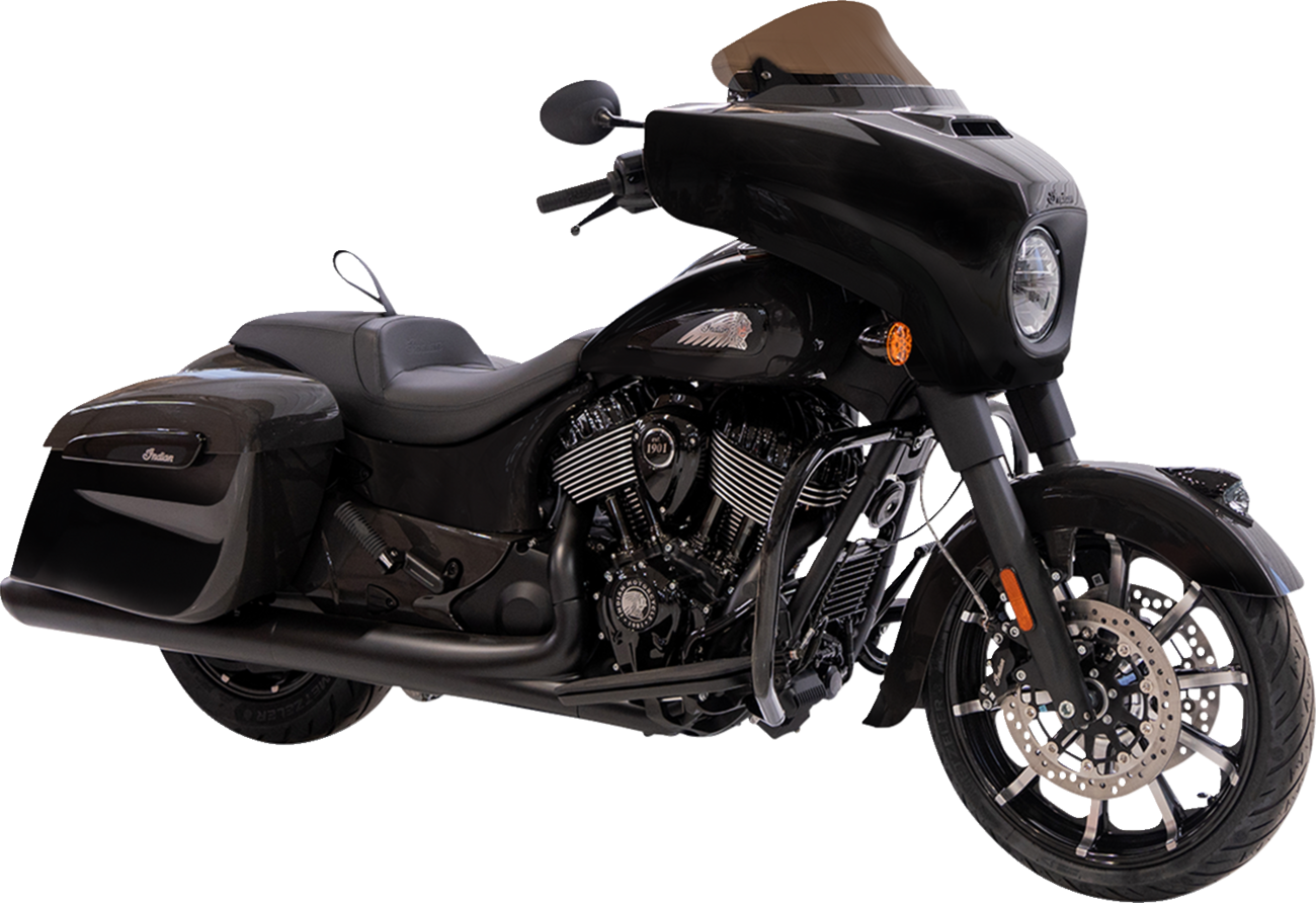 KLOCK WERKS Kolor Flare® Windshield - 10" - Bronze - '14-'26 Indian KWW-04-0642