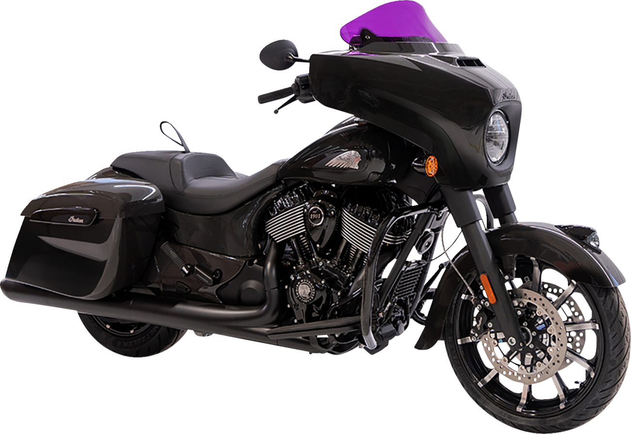 KLOCK WERKS Kolor Flare® Windshield - 10" - Purple - '14-'26 Indian KWW-04-0641
