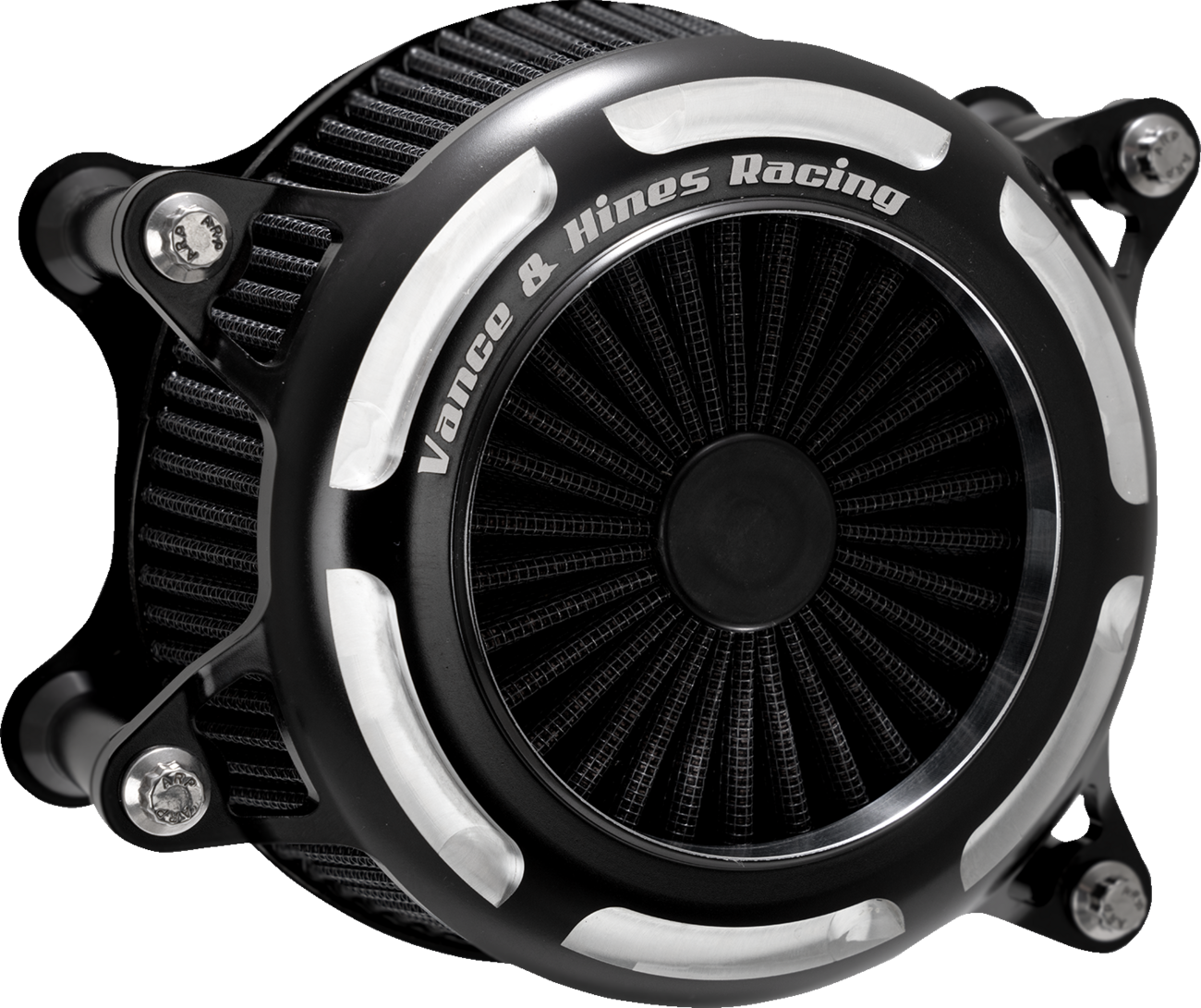 VANCE & HINES V02 Onyx Air Intake Kit - Black Contrast 41117