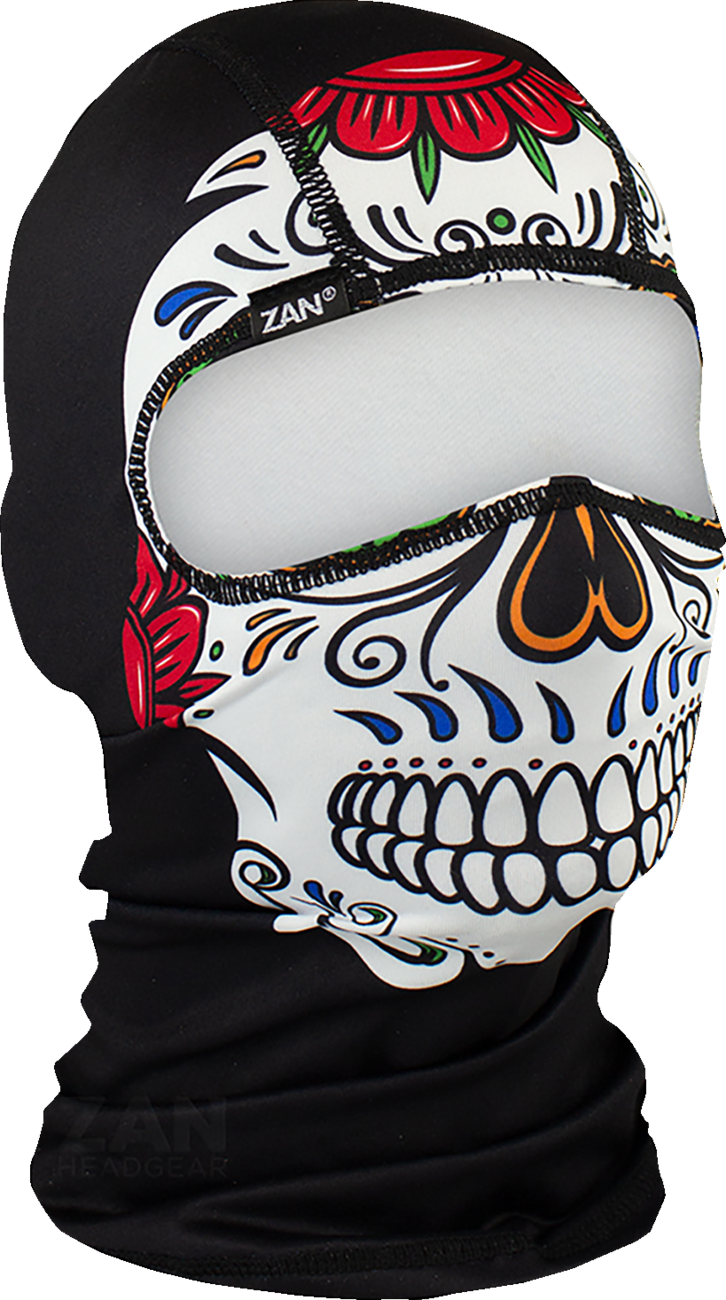 ZAN HEADGEAR Muerte Skull Polyester Balaclava - WBP413