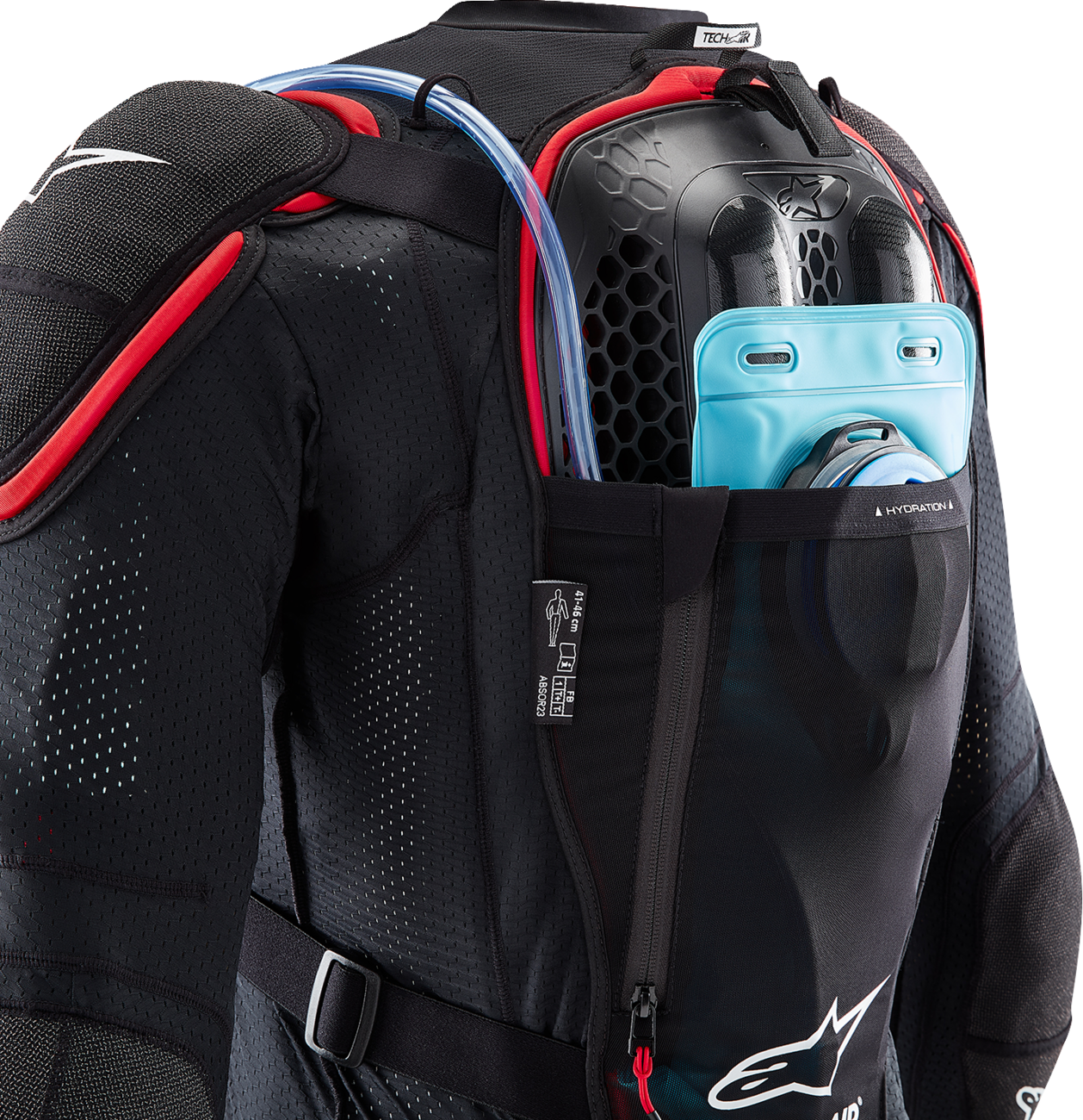 ALPINESTARS TECH-AIR Tech-Air® v2 Off-Road System - Black/Red - Medium 6507123-13F-M