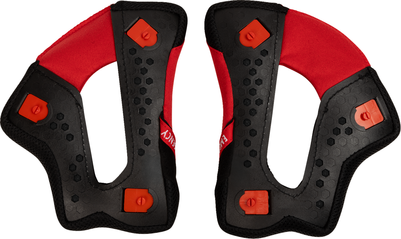 THOR Reflex Sport Cheek Pads - Red/Black - Medium 0134-4001