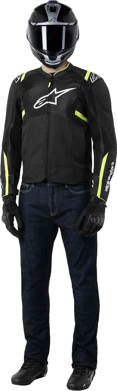 ALPINESTARS T-SPS Air v2 Jacket - Black/Yellow Fluo - Medium 3301025-155-M