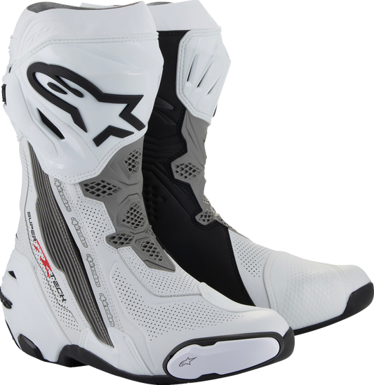 ALPINESTARS Supertech R Vented Boots - White/Gray/Black - US 11.5 / EU 46 2220121-2024-46