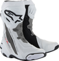 ALPINESTARS Supertech R Vented Boots - White/Gray/Black - US 11.5 / EU 46 2220121-2024-46