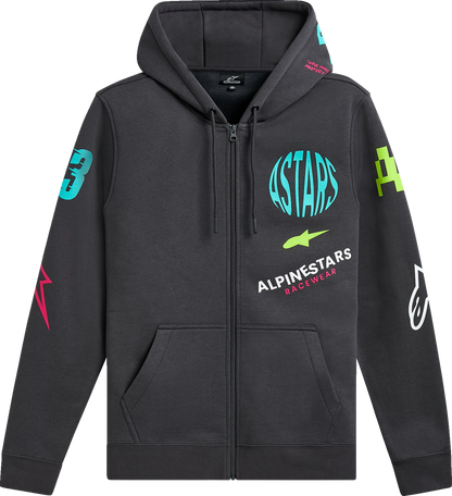 ALPINESTARS Variegate Zip Hoodie - Gunmetal - 2XL 1215-53200-190-2X